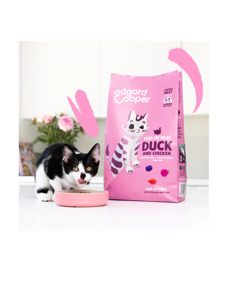 Edgard & Cooper - Cat Kitten Grain Free - Anatra e Pollo freschi 325 g