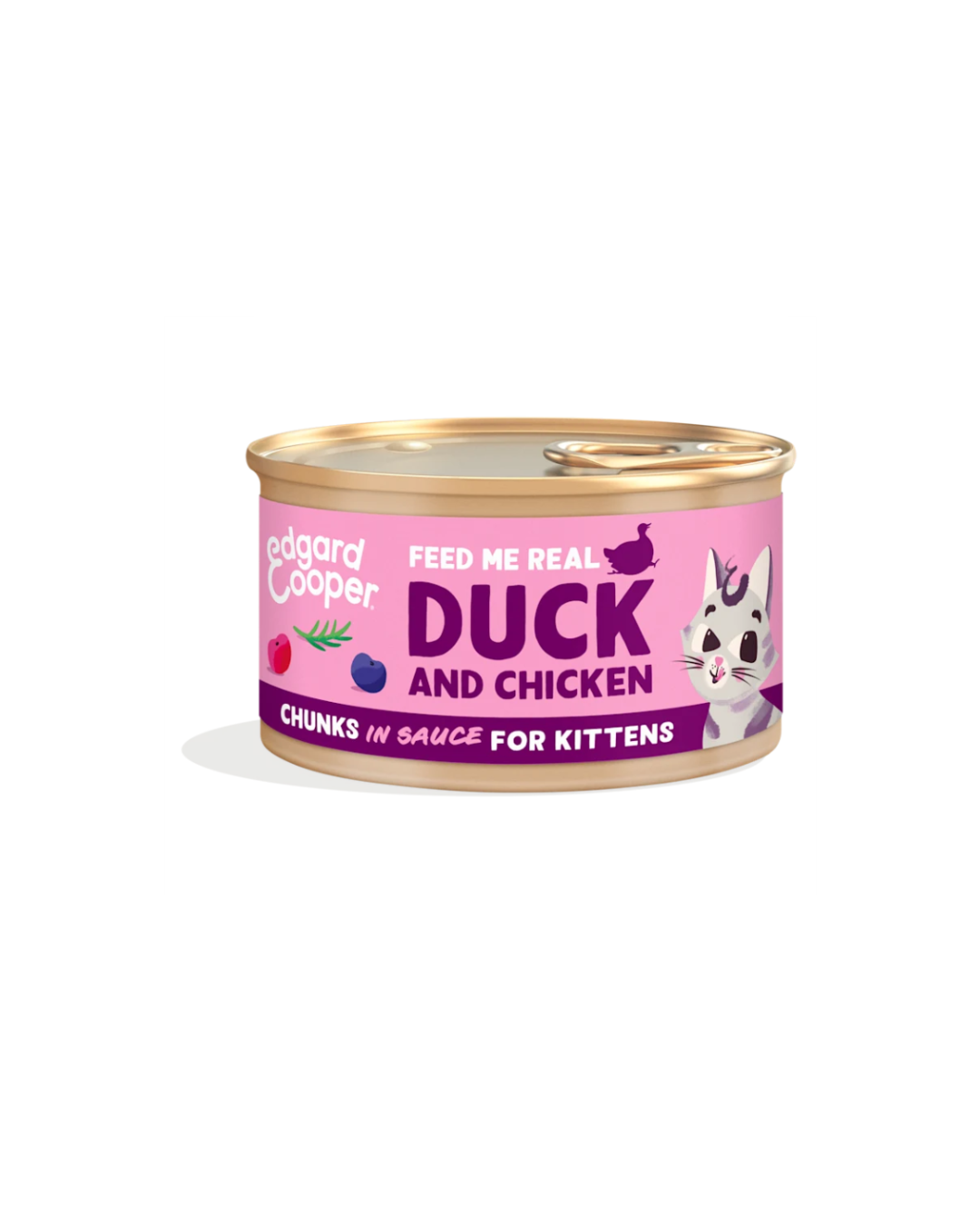 Edgard & Cooper - Cat Kitten Grain Free Anatra e Pollo Bocconcini in Salsa 85 g