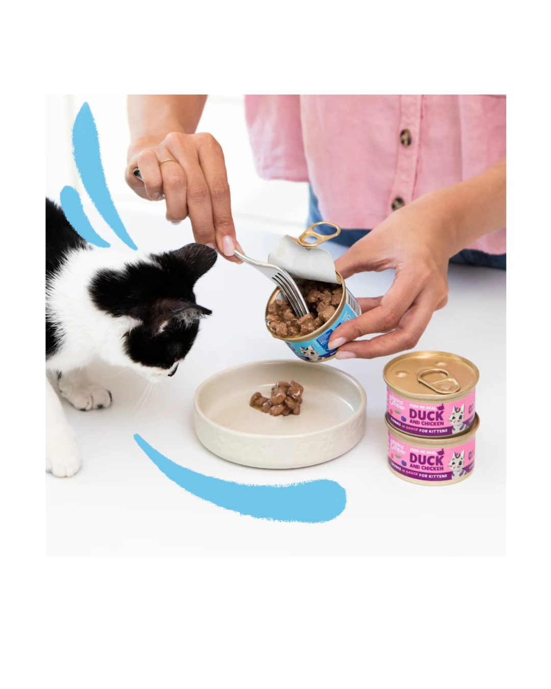 Edgard & Cooper - Cat Kitten Grain Free Anatra e Pollo Bocconcini in Salsa 85 g