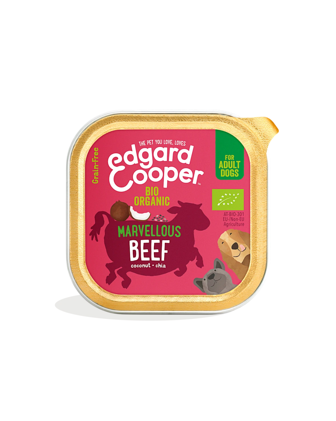 Edgard & Cooper - Dog Adult Grain Free Manzo Biologico 100 g