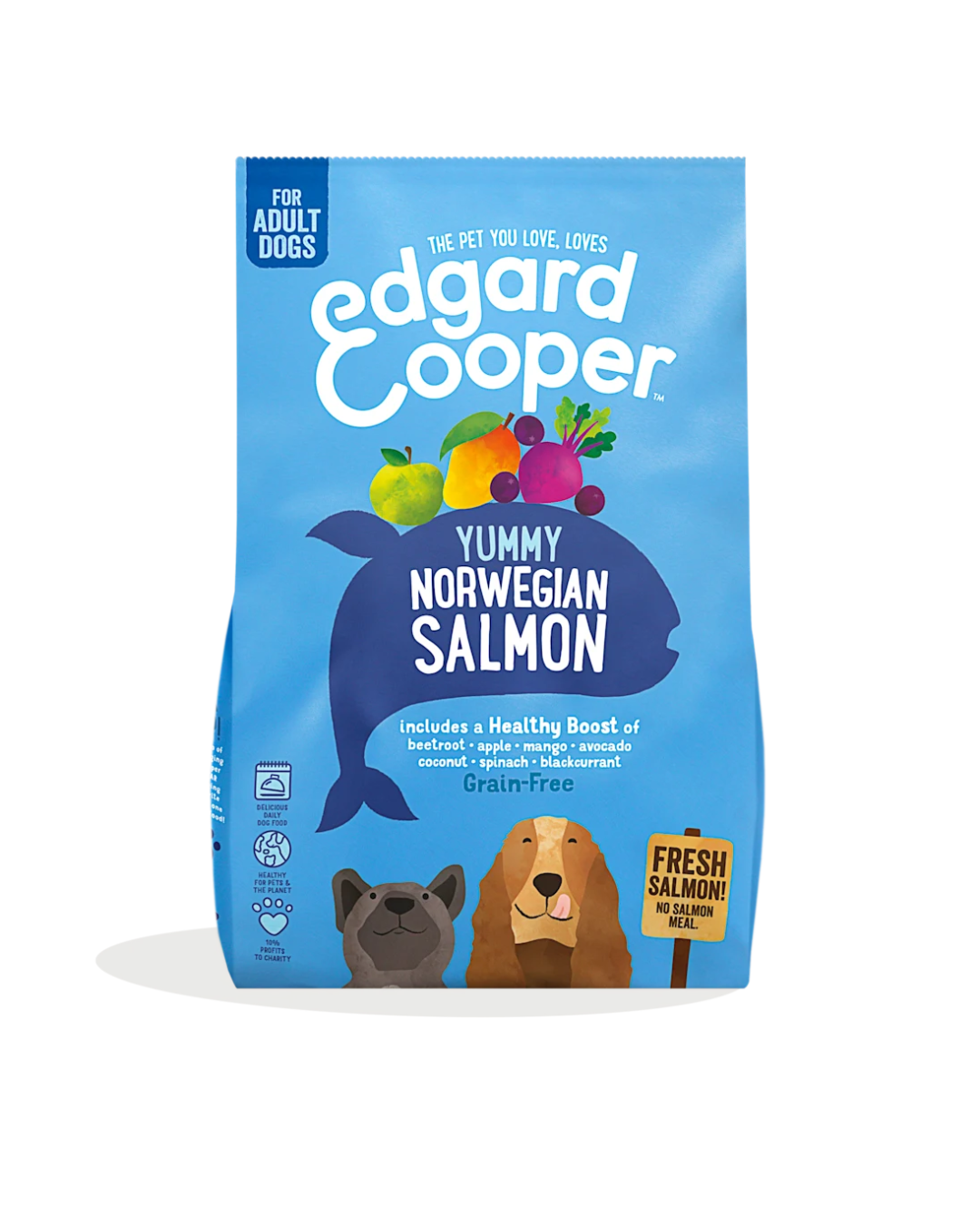 Edgard & Cooper - Dog Adult Grain Free Salmone  (norvegese) 7 kg