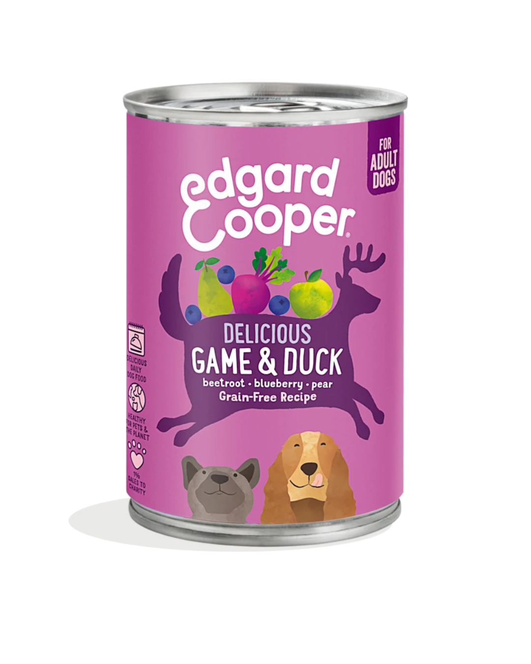 Edgard & Cooper - Dog Adult Grain Free Salvaggina & Anatra 400 g