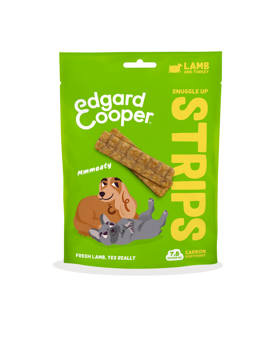 Edgard & Cooper - Dog Adult Grain Free  Snack Striscette - Agnello e Tacchino 75 g