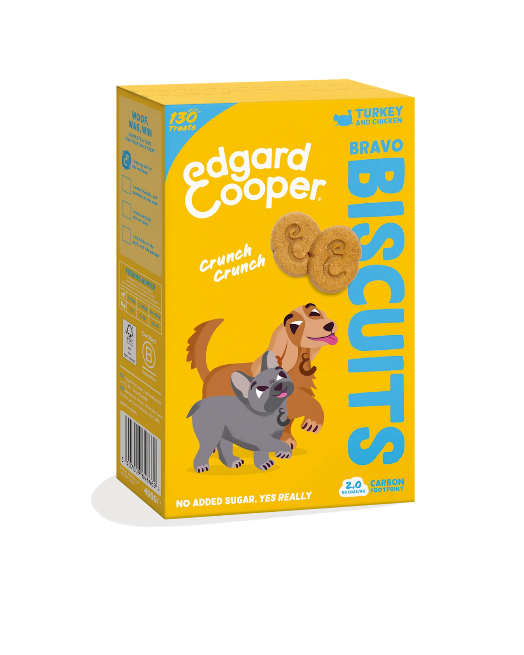Edgard &amp; Cooper - Dog Grain Free  Biscotti - Tacchino e Pollo 400 g