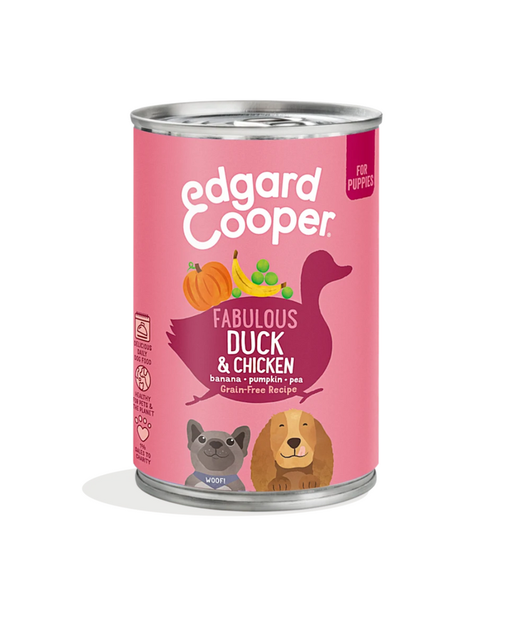 Edgard & Cooper - Dog Puppy Grain Free Anatra & Pollo 400 g