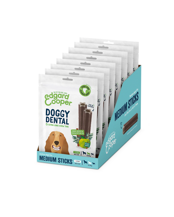 Edgard & Cooper - Doggy Dental Mela & Eucalipto Medium 160 g