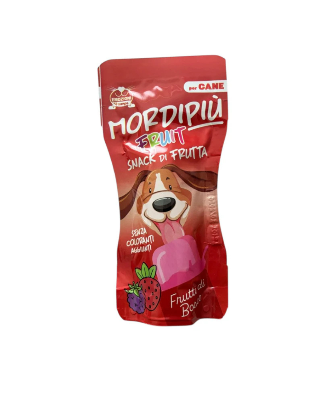 Emozioni a 4 zampe - Mordipiù Fruit Snack di Frutta - Frutti di Bosco 50 g