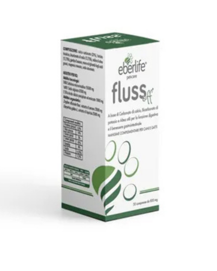 Erbelife - Flussoff 30 compresse da 800 mg - per Cane e Gatto