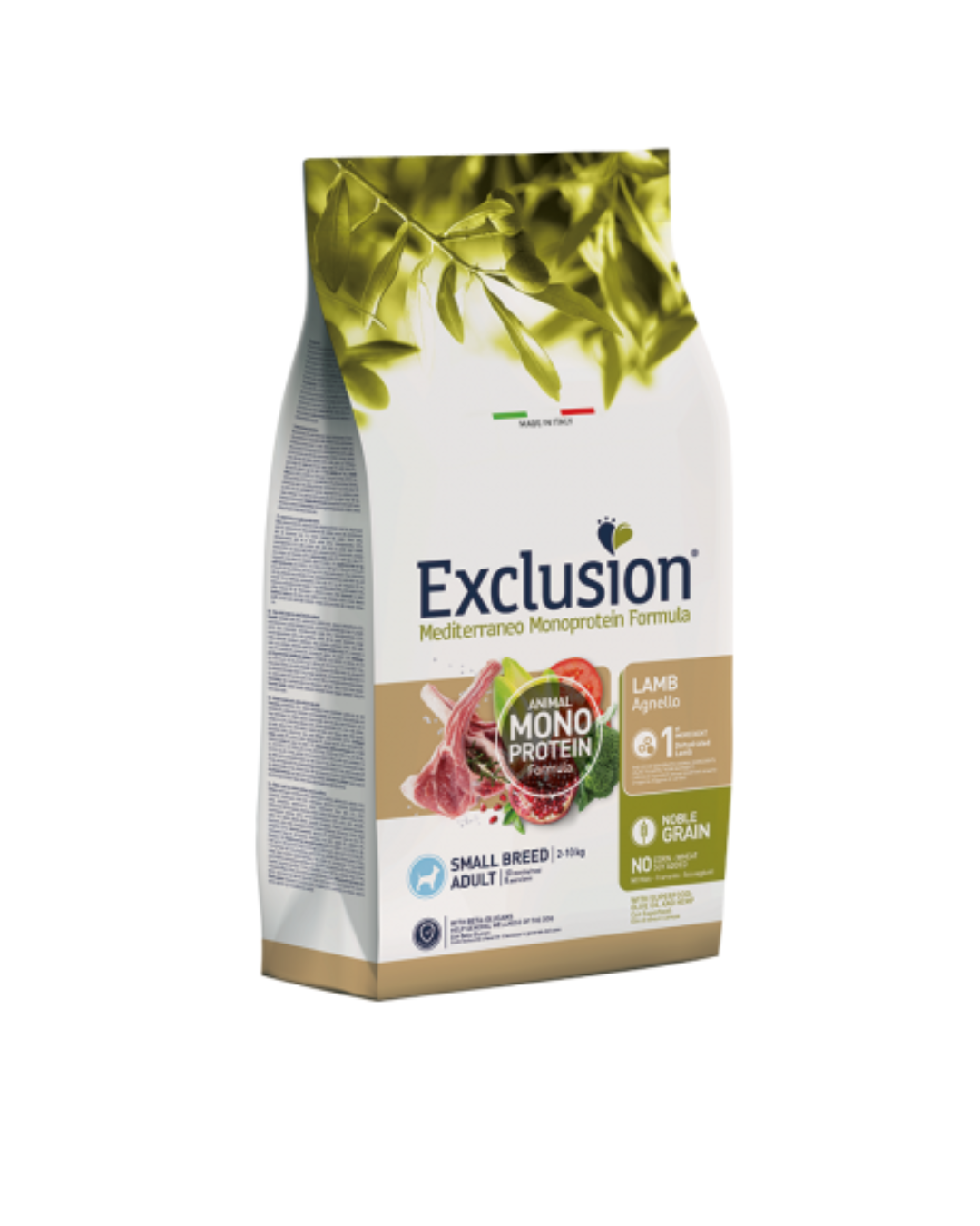 Exclusion - Monoprotein Noble Grain Adult Small - Lamb 2kg