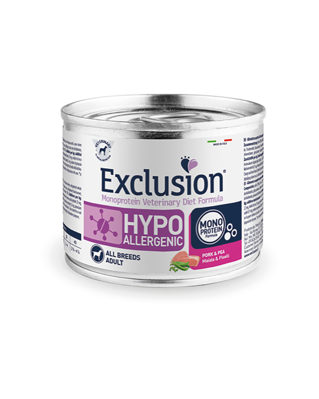 Exclusion - Hypoallergenic Monoproteico Maiale e Piselli - 200g