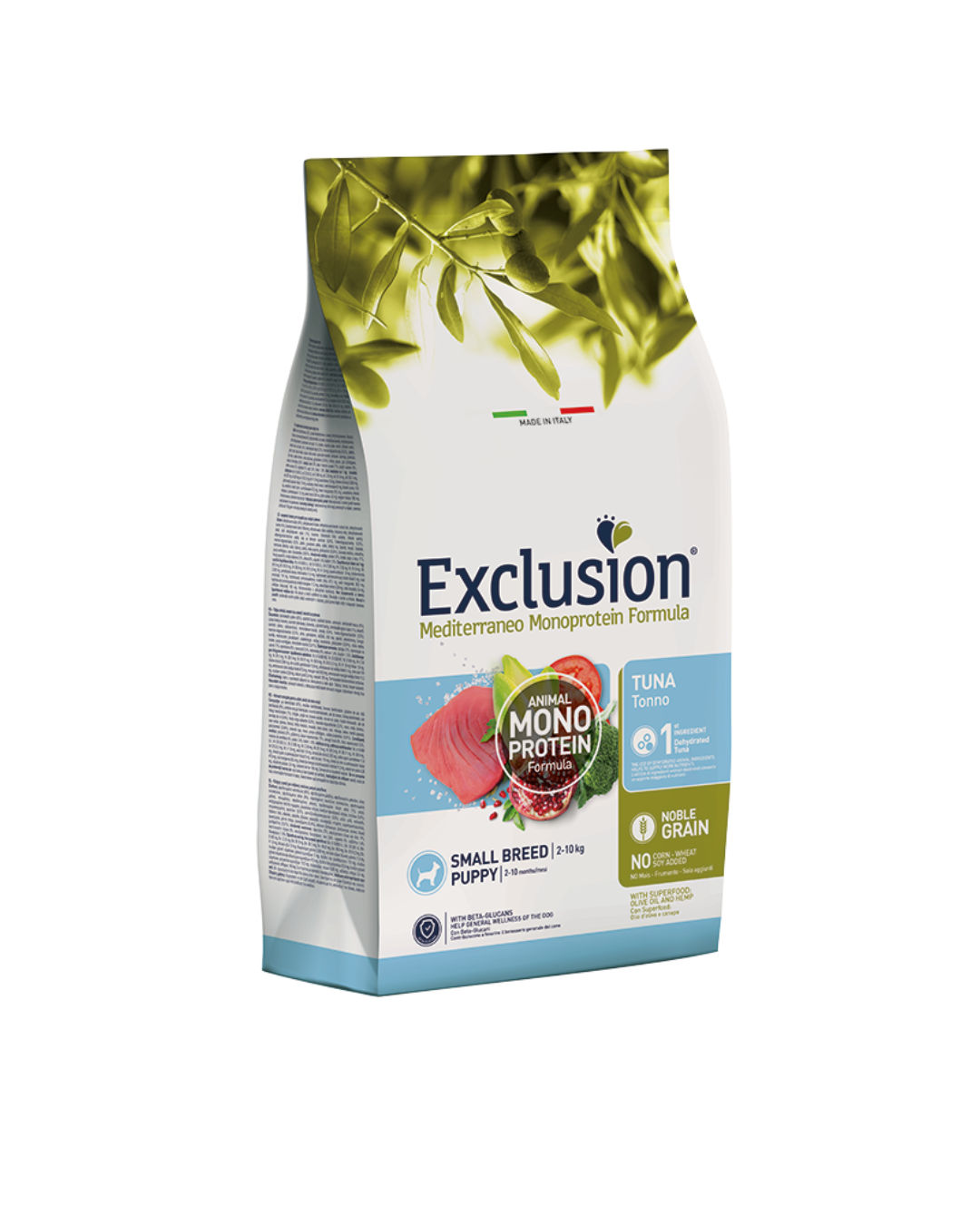 Exclusion - Mediterraneo Monoproteico Noble Grain - Puppy Small Breed - Tonno 2kg
