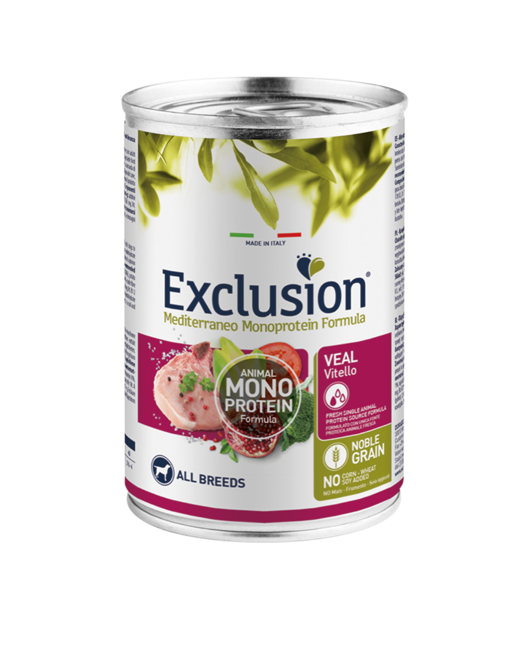 Exclusion - Monoproteico al Vitello - per Cane Adulto -  400gr