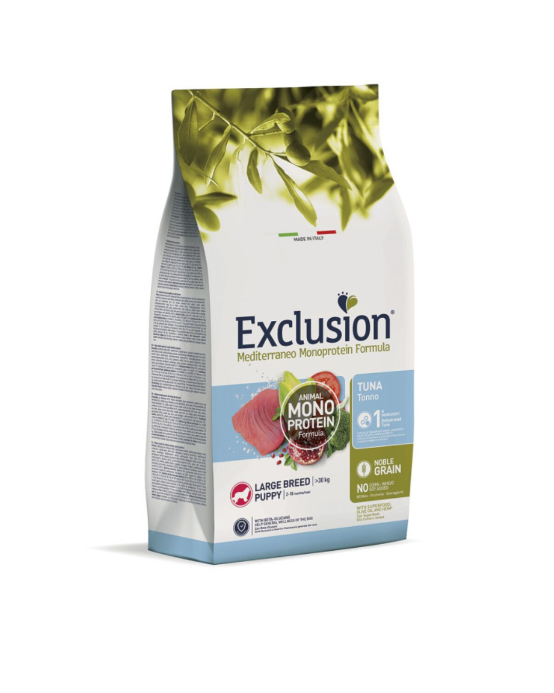 Exclusion - Monoproteico Noble Grain Adult Large - Tonno 12kg