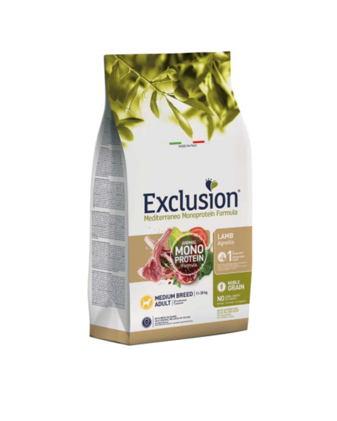 Exclusion - Monoprotein Noble Grain Adult Medium - Lamb 3kg