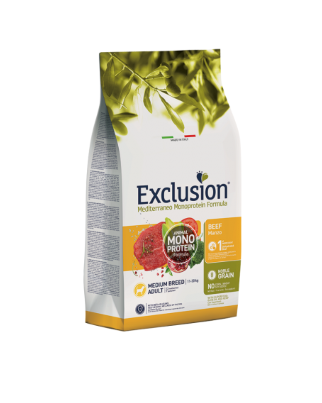 Exclusion - Monoprotein Noble Grain Adult Medium - Beef 12kg