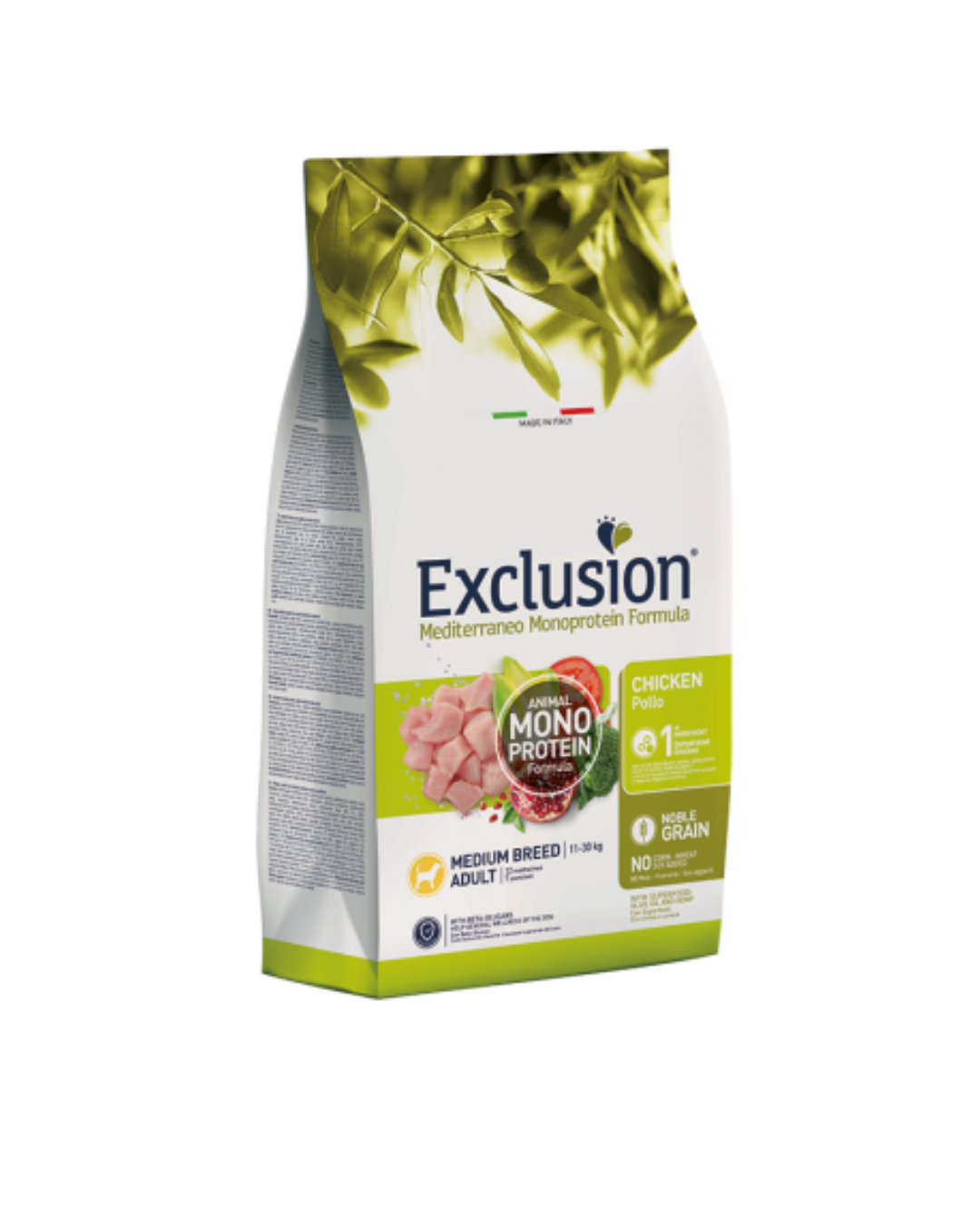 Exclusion - Monoprotein Noble Grain Adult Medium - Chicken 12kg