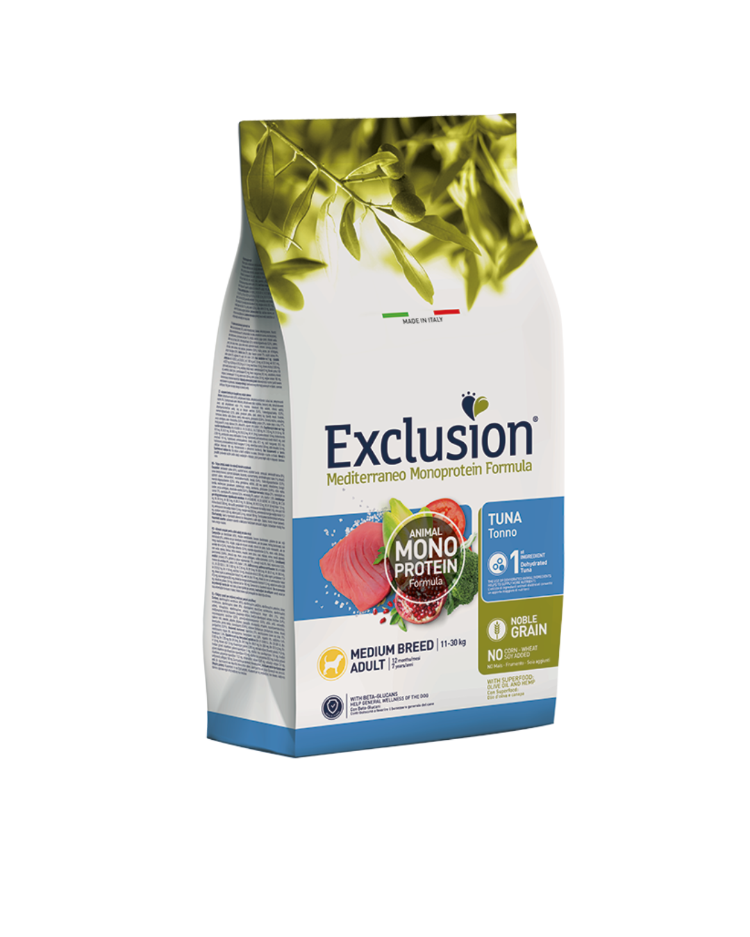 Exclusion - Monoproteico Noble Grain Adult Medium - Tonno 3kg