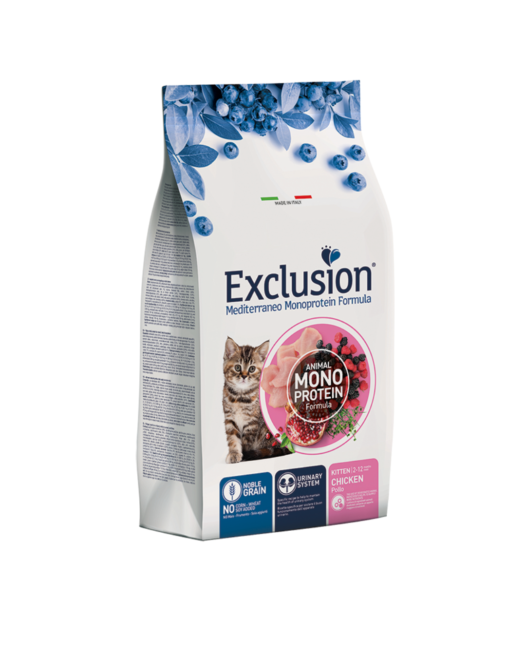 Exclusion - Monoproteico Noble Grain Gatto Kitten - Pollo 1,5kg