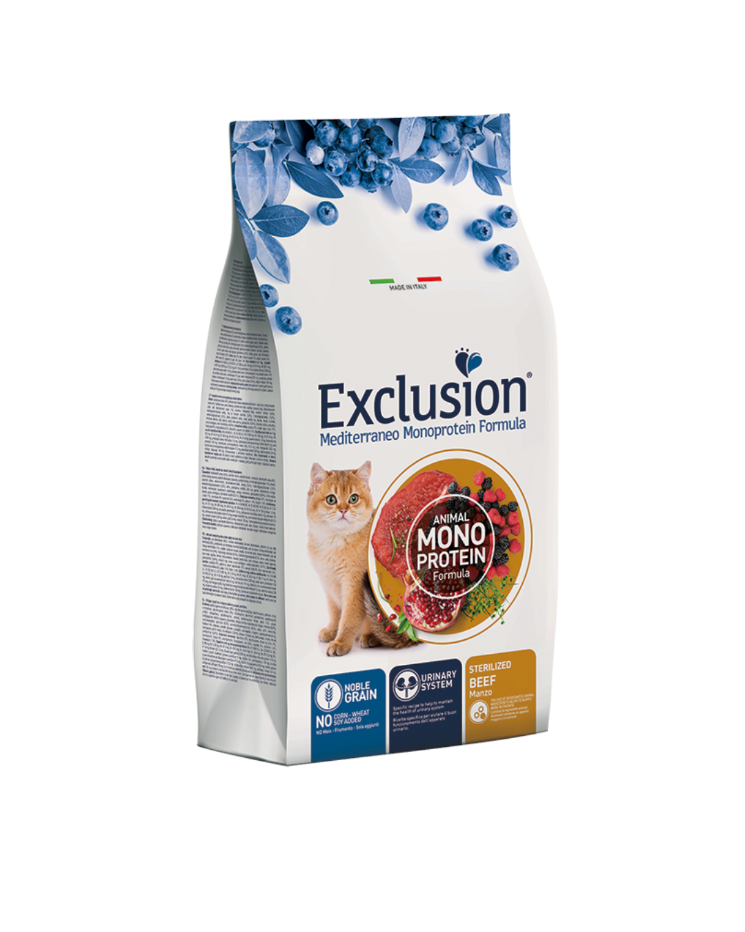 Exclusion - Monoproteico Noble Grain Gatto Sterilizzato - Manzo 1,5kg