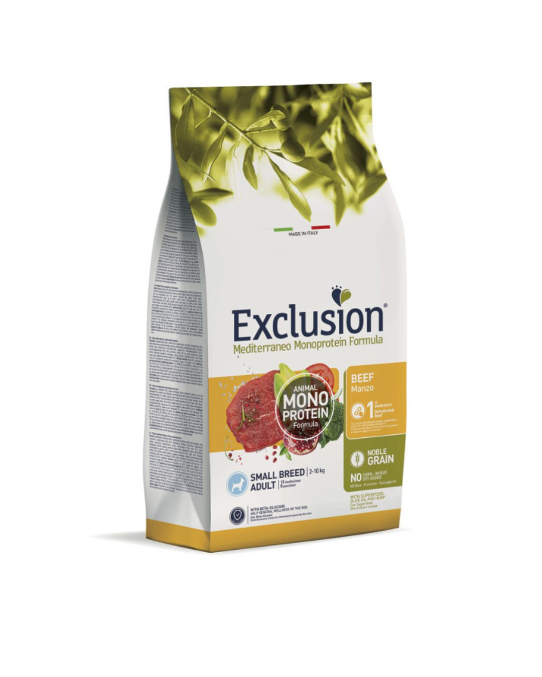 Exclusion - Monoproteico Noble Grain Puppy Small - Manzo 500gr