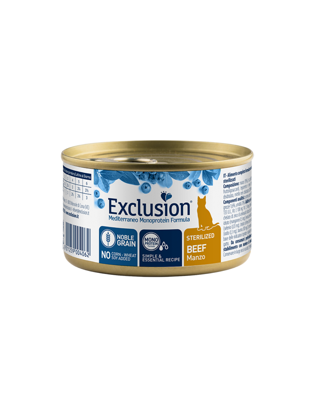 Exclusion - Monoprotein Noble Grain Sterilized Cat - Beef 85gr