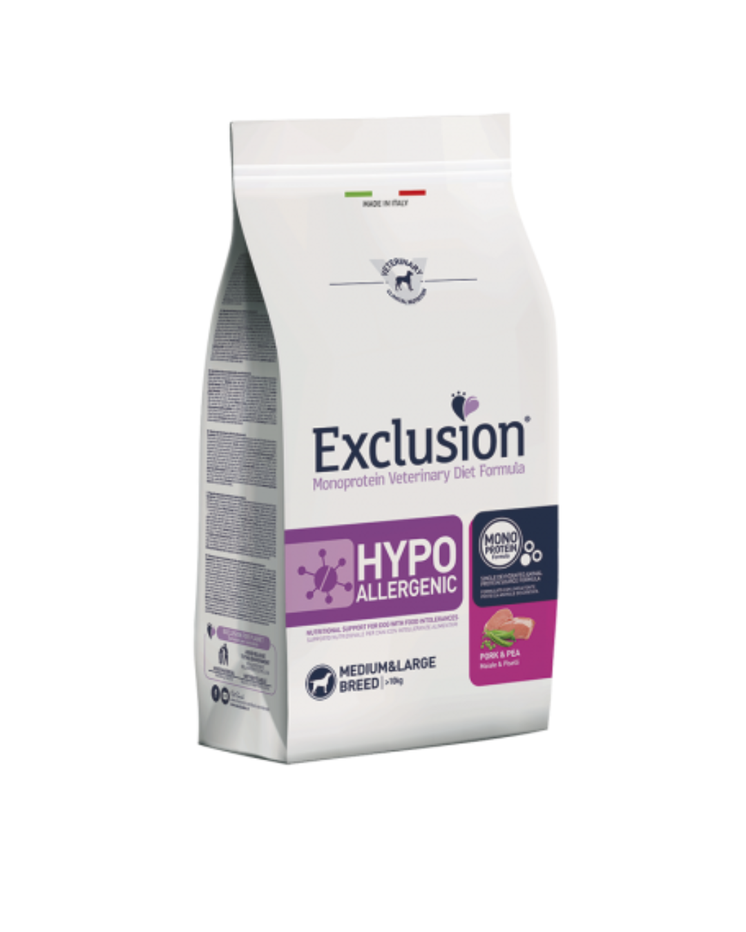 Exclusion - Veterinary Diet Diabetic Medium and Large - Pork Sorghum and Peas 2kg