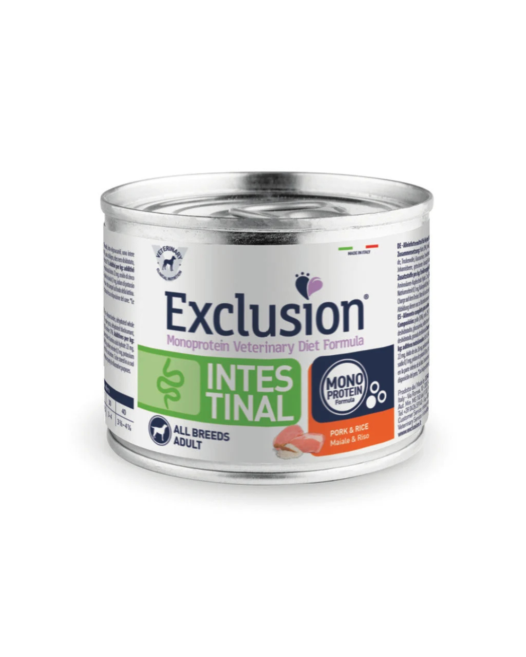 Exclusion Diet - Intestinal Adult Dog All Breeds Maiale e Riso - Umido 200gr