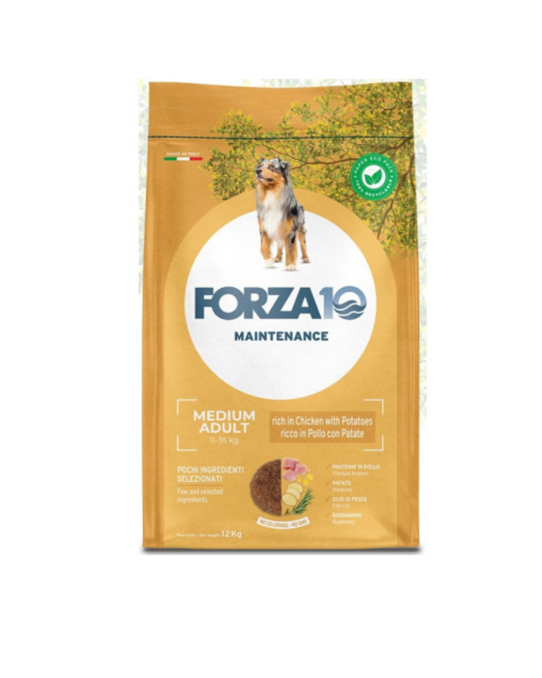 Forza 10 - Mantenimento Medium Adult - Pollo 12 kg