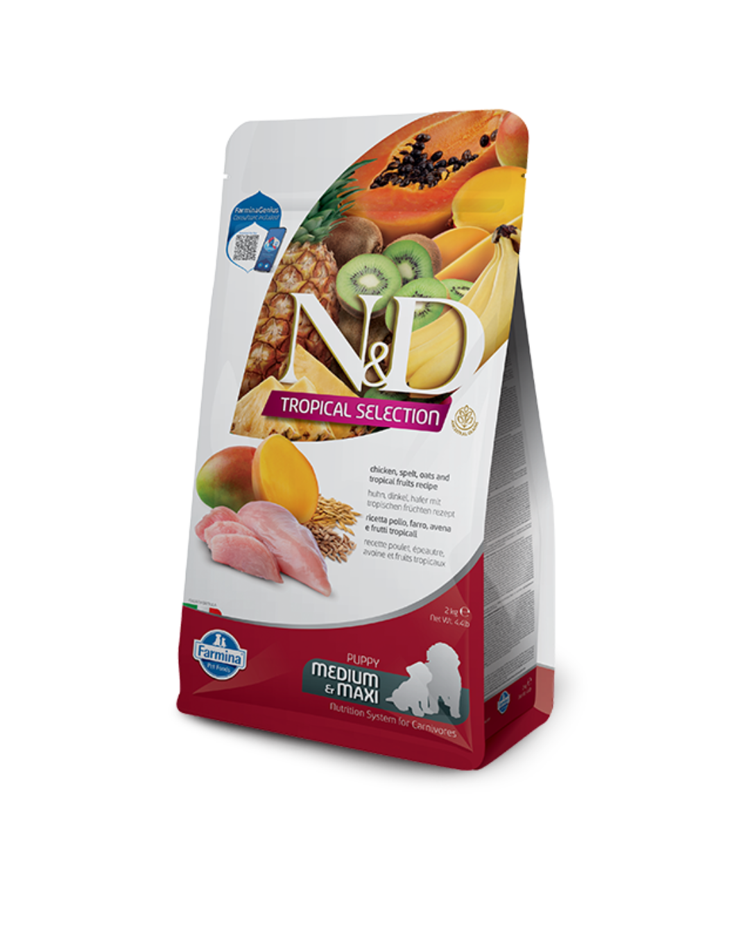 Farmina - N&D - Dog Adult Medium Maxi Tropical - Pollo 10kg