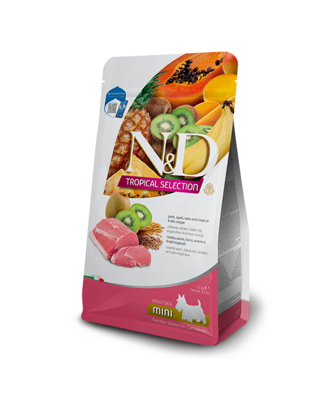 Farmina - N&D - Dog Adult Mini Tropical - Maiale 1,5kg