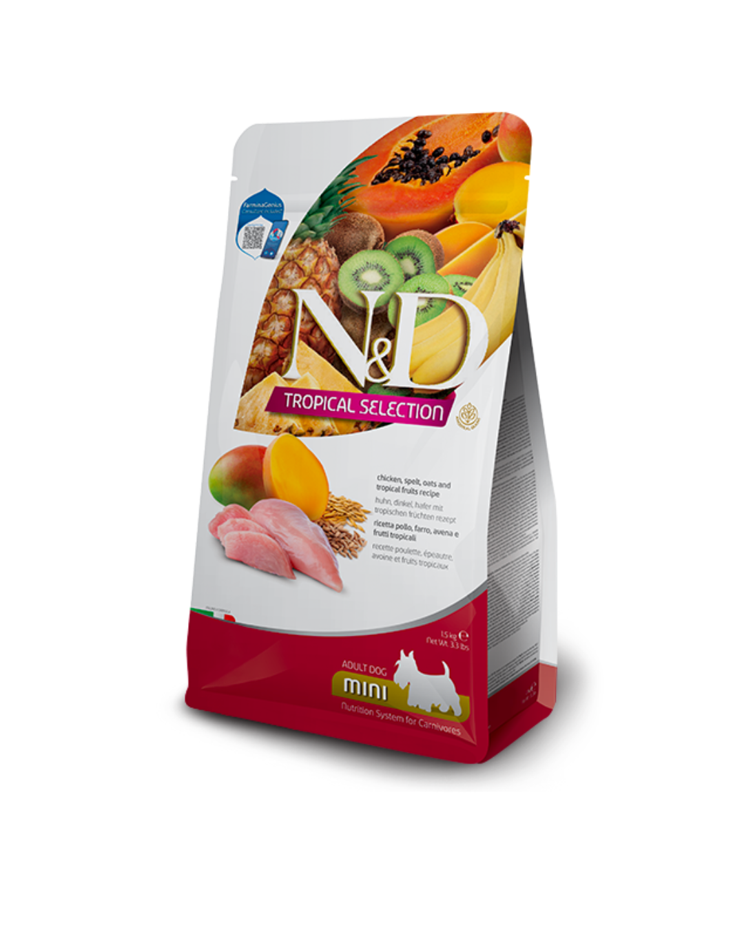 Farmina - N&D - Dog Adult Mini Tropical - Pollo 1,5kg