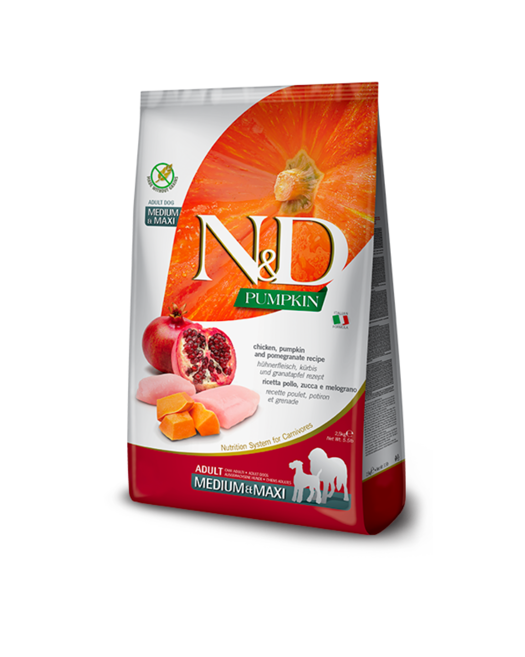 Farmina - N&D - Pumpkin Adult Medium&Maxi - Pollo e Melograno 12kg