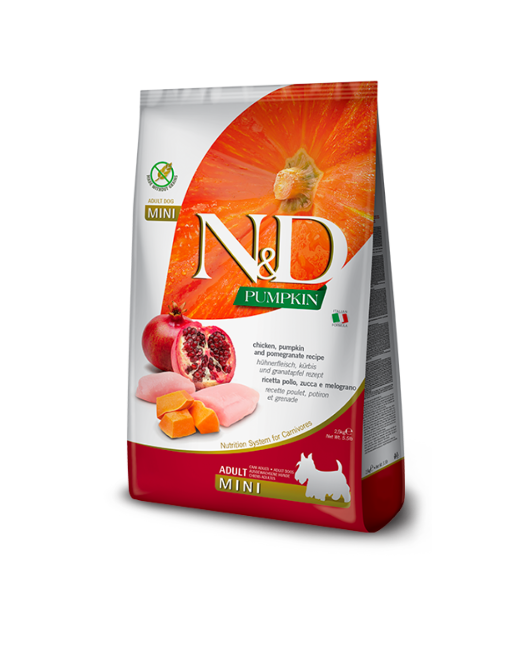Farmina - N&D - Pumpkin Dog Adult Minii - Pollo e Melograno 2,5kg