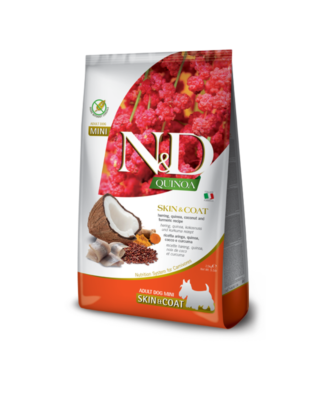 Farmina - N&D - Quinoa Skin&Coat - Adult Mini Aringa 800gr