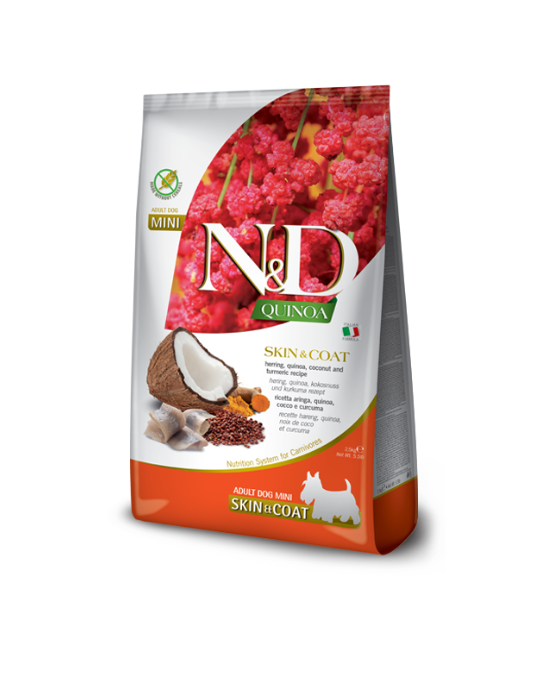 Farmina - N&D - Quinoa Skin&Coat - Dog Adult Mini - Aringa 2,5kg
