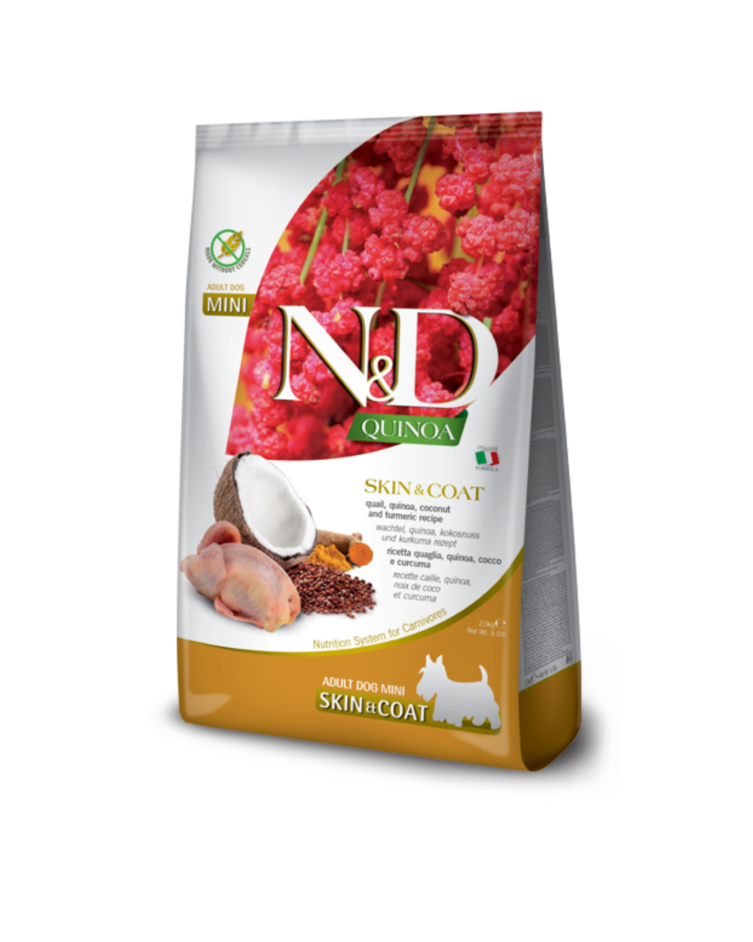 Farmina - N&D - Quinoa Skin&Coat - Dog Adult Minii - Quaglia 2,5kg