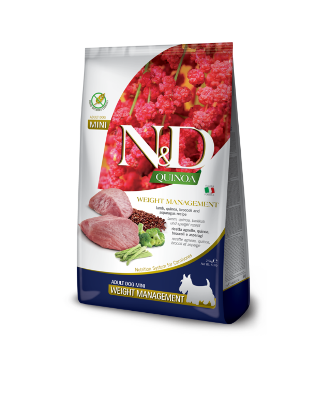 Farmina - N&D - Quinoa Weight Management - Dog Adult Minii - Agnello 2,5kg