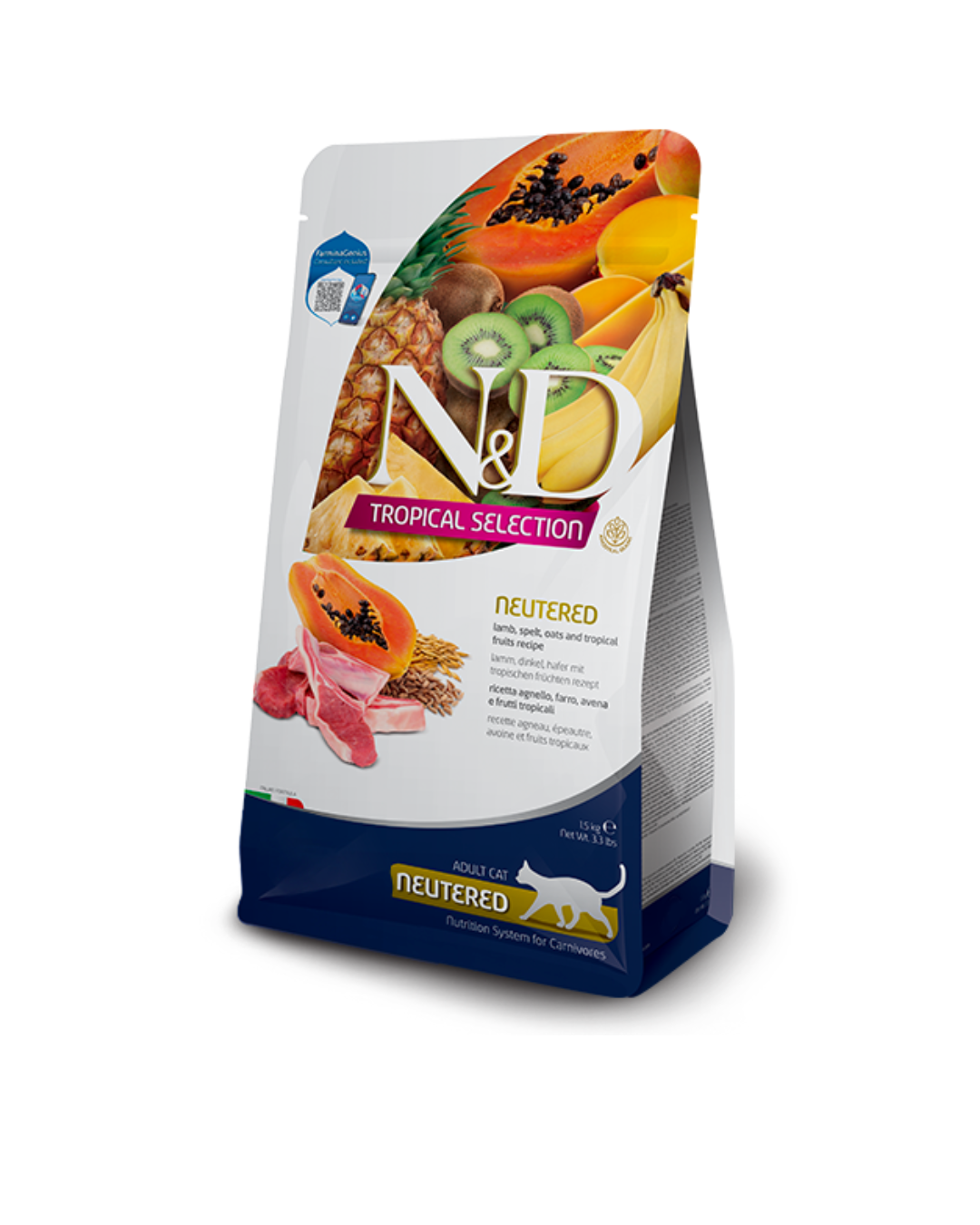 Farmina - N&D - Tropical Cat - Agnello Neutered 1,5kg