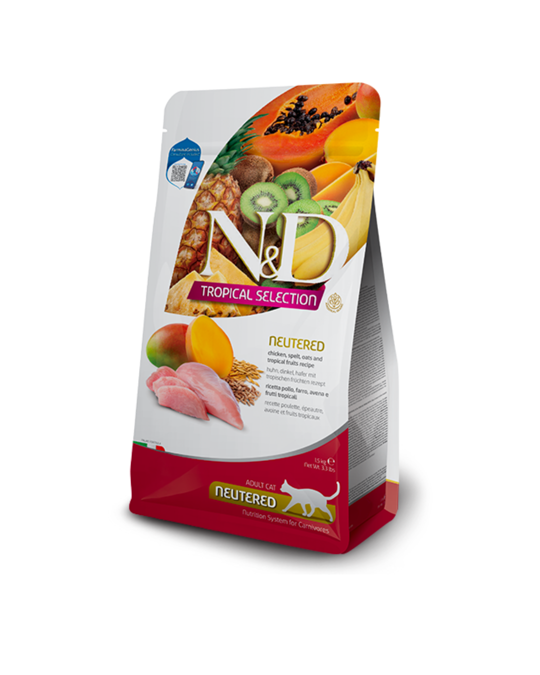 Farmina - N&D - Tropical Cat Adult - Pollo Neutered 1,5kg