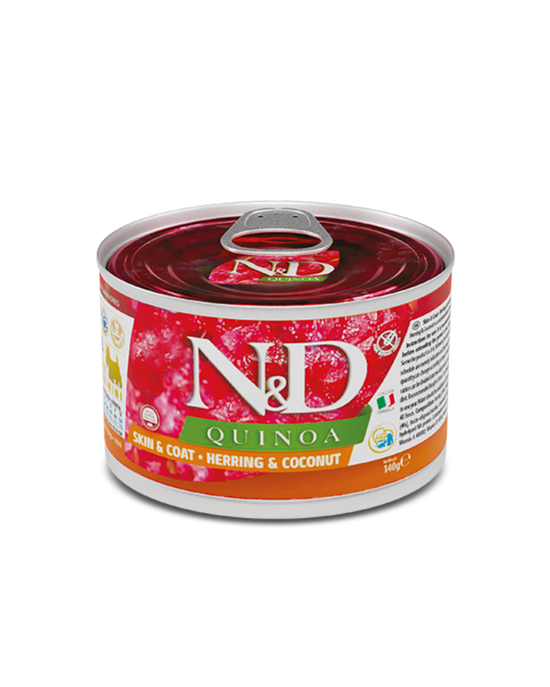 Farmina - N&D - Wet Dog Quinoa - Skin & Coat - Aringa 140gr