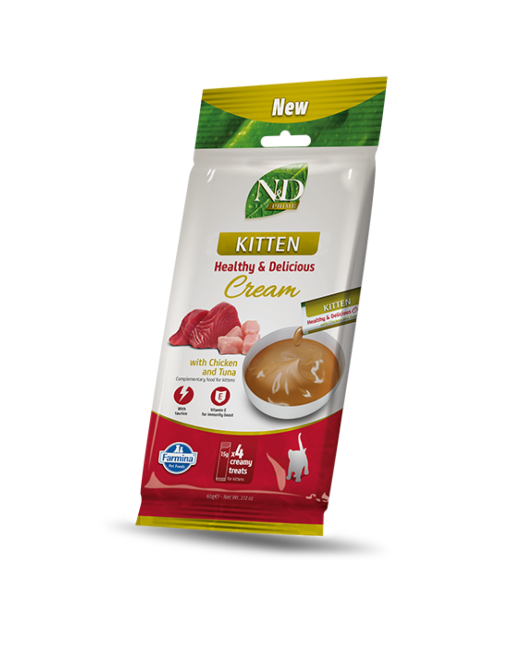 Farmina - N&amp;D Prime Cat Pollo e Tonno Kitten 60gr