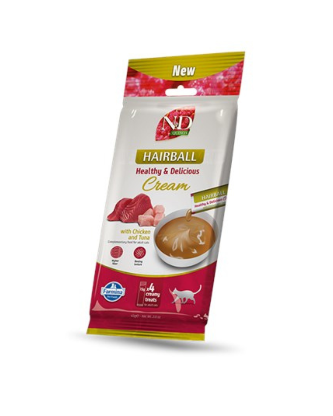 Farmina - N&D Quinoa Cat Pollo e Tonno Hairball 60gr