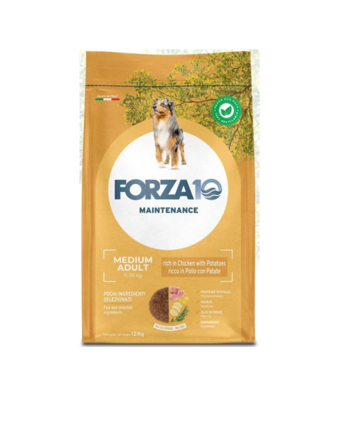 Forza 10 - Mantenimento Medium Adult - Pollo 12 kg