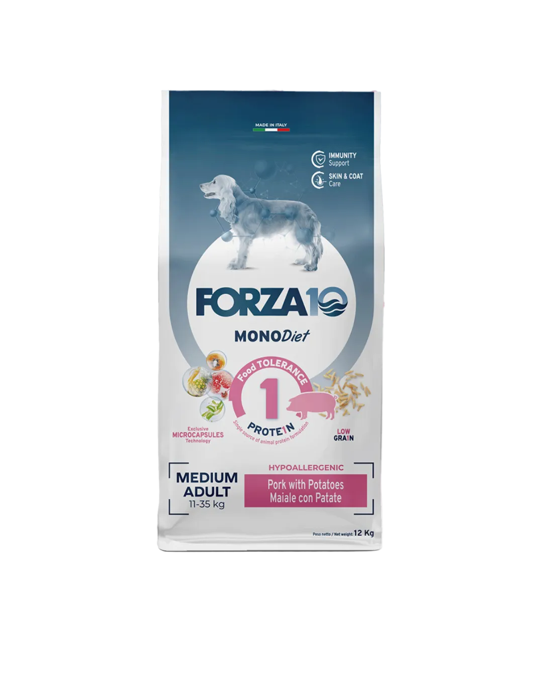 Forza 10 Diet - Hypoallergenic Maiale Medium Adult 12 kg