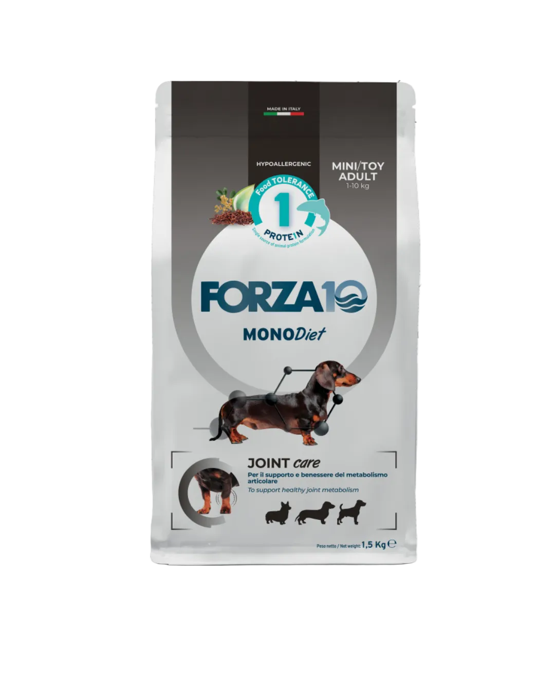 Forza10 Mono Diet Joint Care - Mini/Toy Adult 1,5 kg Pesce