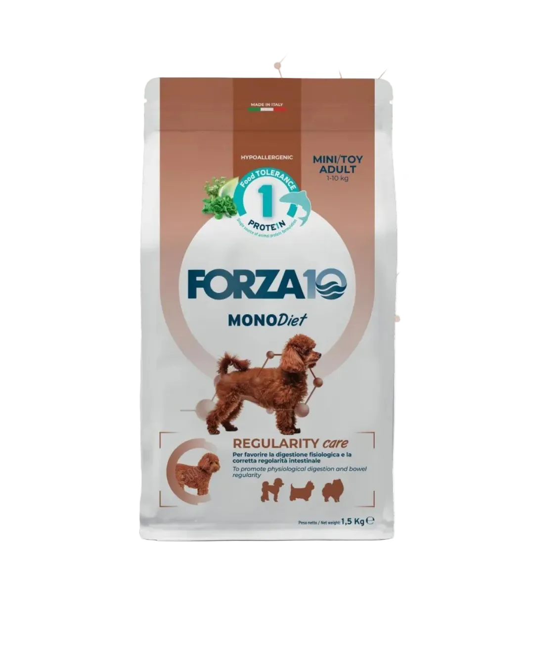 Forza10 Mono Diet Regularity Care - Mini/Toy Adult 1,5 kg Pesce