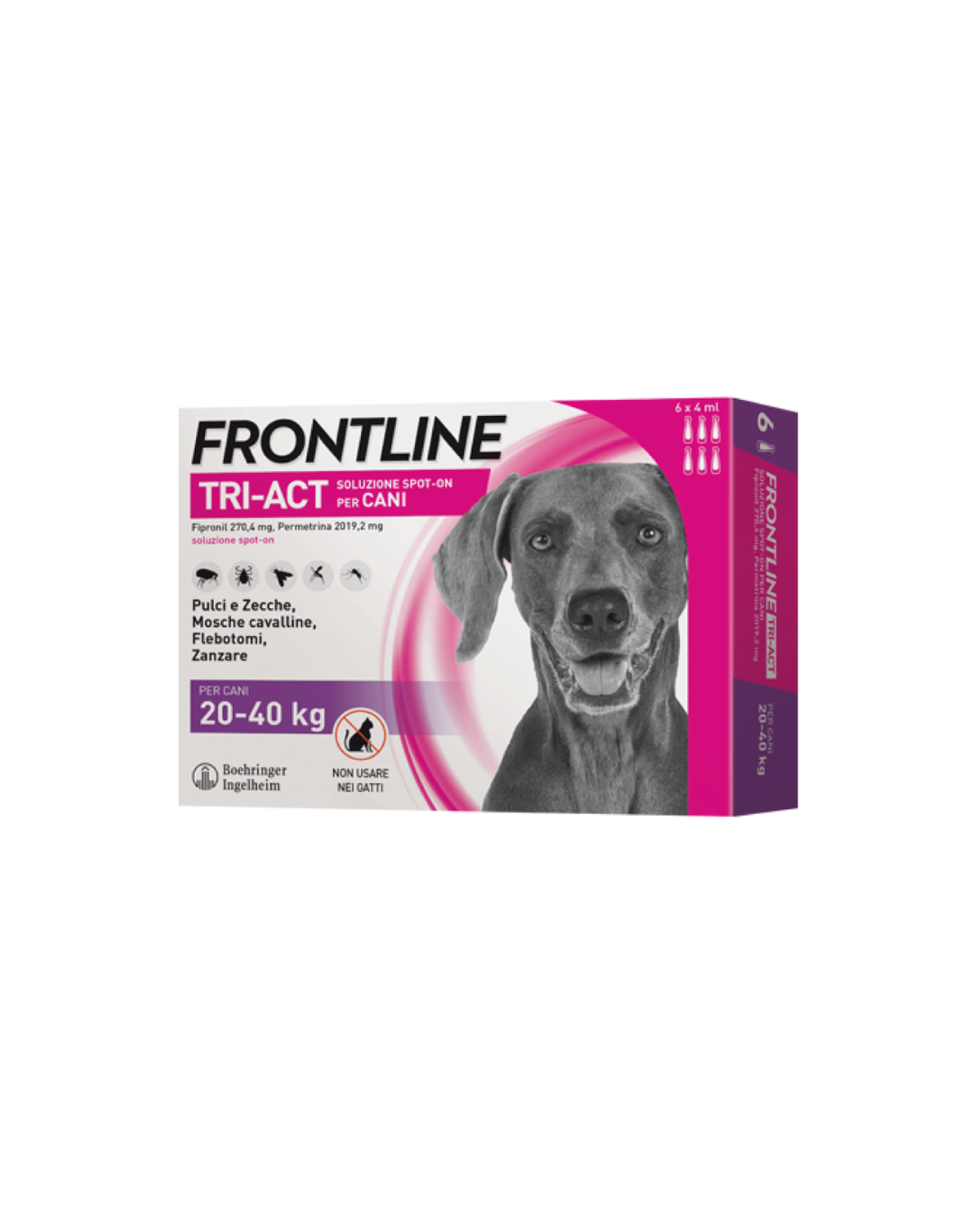 Frontline Tri - Act Spot On - Per Cani 20 - 40 kg - 6 Pipette