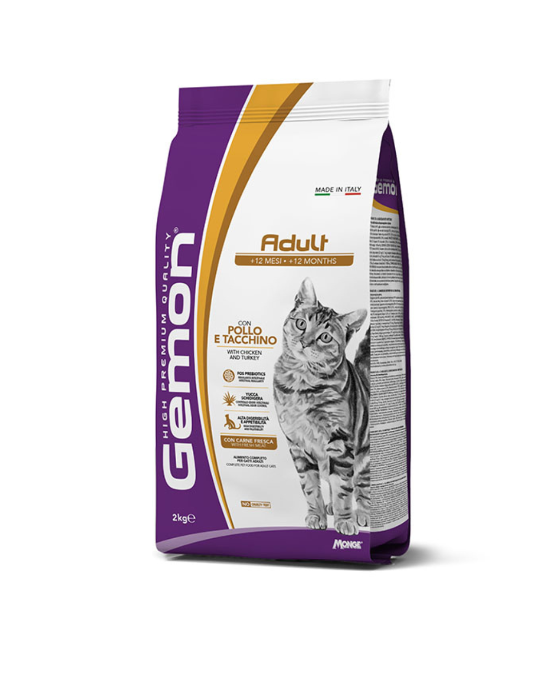 Gemon - Cat Adult Pollo e Tacchino 7 kg