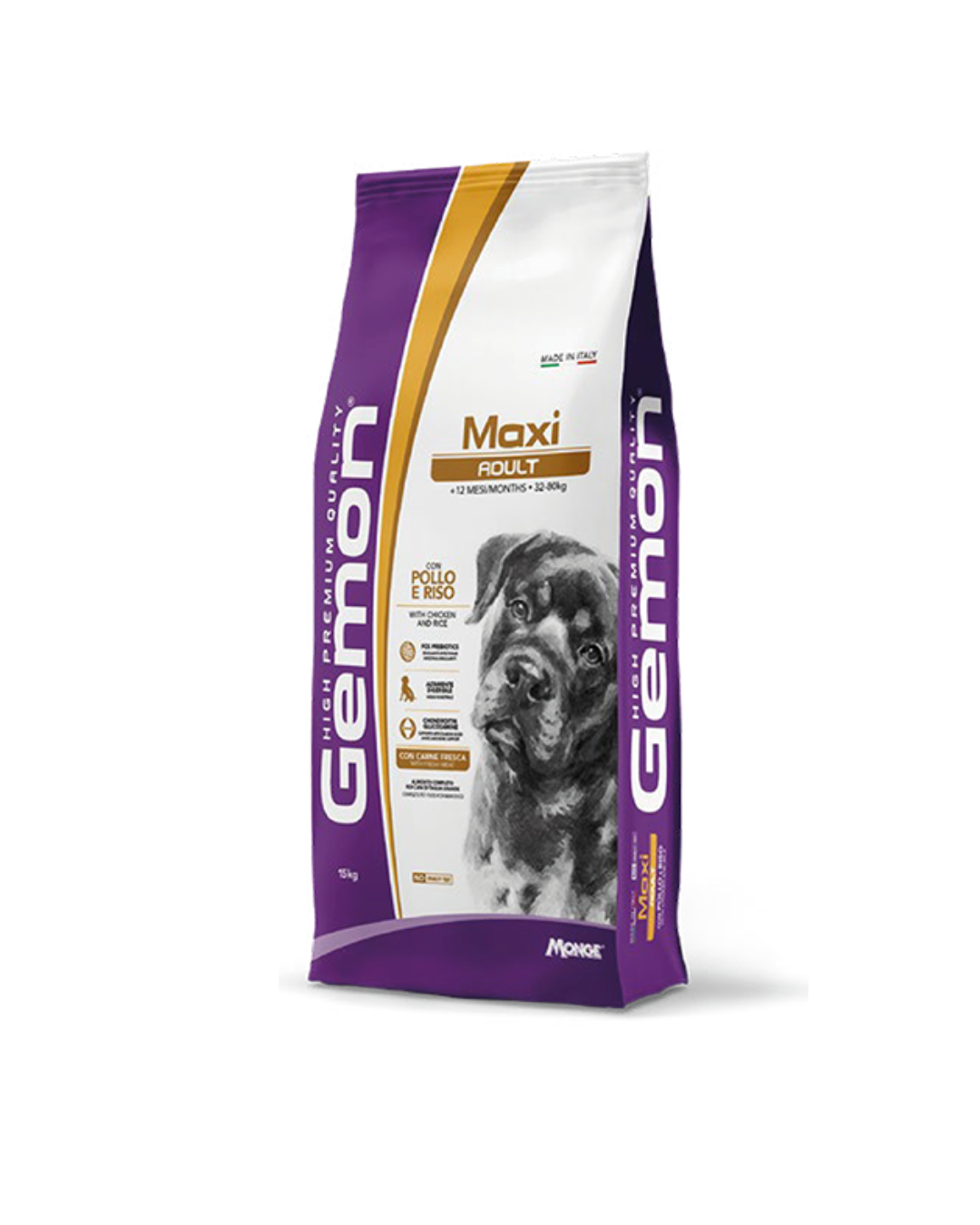 Gemon - Maxi Adult Pollo e Riso - 15 kg