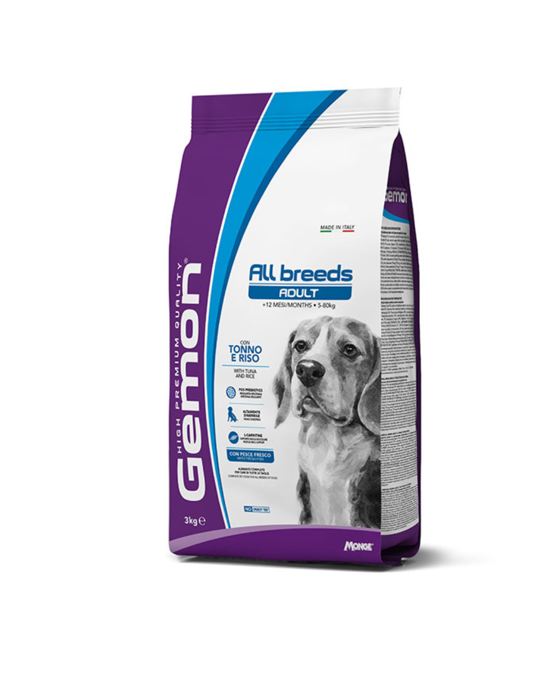 Gemon - Medium Adult - Tonno e Riso 3kg
